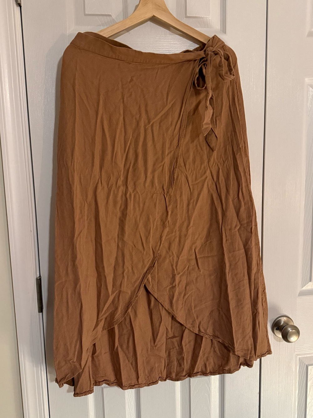 American Eagle Outfitters Brown Wrap Maxi Skirt